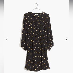 EUC Madewell Tie-Waist Dress in French Daisies Size Small